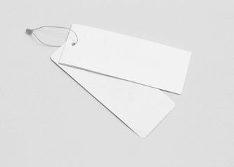 Shop label isolate on white paper background with space for your message