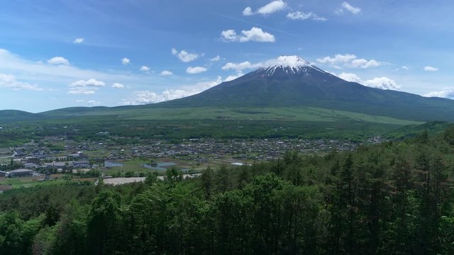 Mt. Fuji Captured from Mt. Takazasu in Oshino Vil., Yamanashi Pref. in May (time lapse)