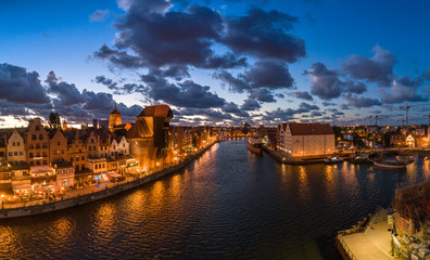 Panorama Gdańsk Ołowianka aerial view © Artur Kowalczyk