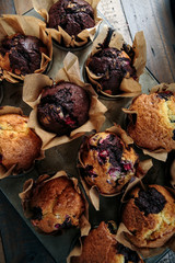 Home Made Cranberry Chocolate Muffins