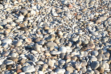 White pebble stone texture background