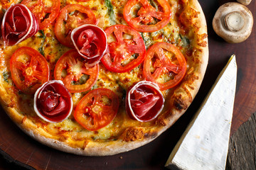 Pizza above