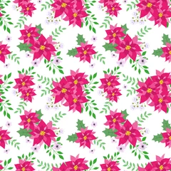 Poster Modieus patroon in kleine bloemen. Floral naadloze achtergrond voor textiel, stoffen, covers, wallpapers, print, geschenkverpakking en scrapbooking. Rasterkopie. © анютка фролова