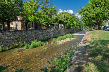 Dragor River in Bitola, Macedonia