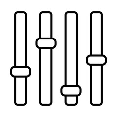 Levels icon vector isolated on white background, Settings transparent sign , vector