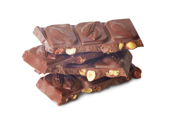 Chopped chocolate bars