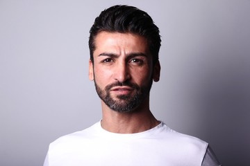 Obraz premium Portrait of a mixed race man