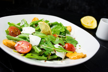 fresh salad on a plate