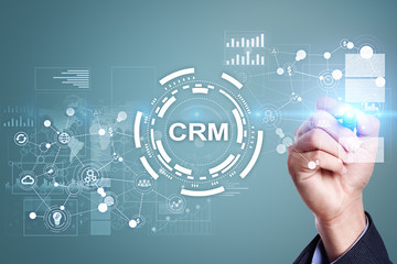 CRM. Customer relationship management concept. Customer service and relationship.
