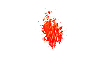 isolated color paint brush stroke on white background f