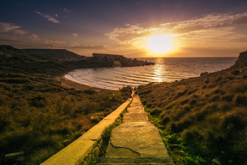 Ghajn Tuffieha Bay, Malta