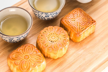 Delicious moon cake for Mid Autumn Festival