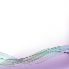 green wave with a purple gradient. vector illustration