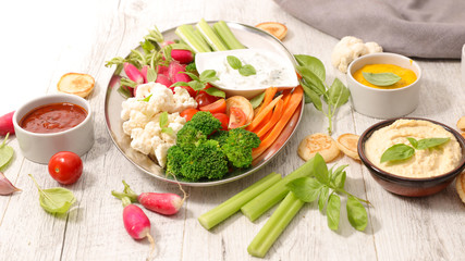 vegetable and dip
