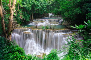 huaimae khamin waterfall srisawat district  karnchanaburi thailand
