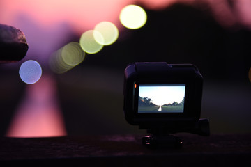 action camera photograph Evening light Sunset