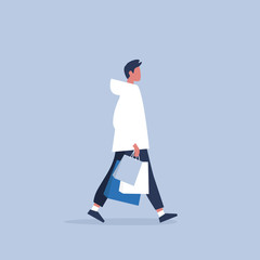 Young male character holding a bunch of paper bags. Shopping. Millennial consumer. Flat editable vector illustration, clip art