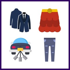 dress icon. wedding car and skirt vector icons in dress set. Use this illustration for dress works.