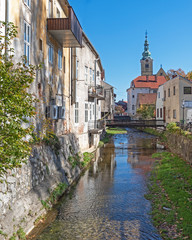 Fototapeta na wymiar Gradna River in Samobor Croatia