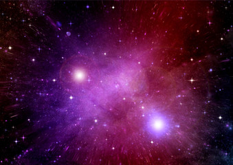 Naklejka premium galaxy in a free space