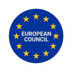 European Council symbol icon illustration 