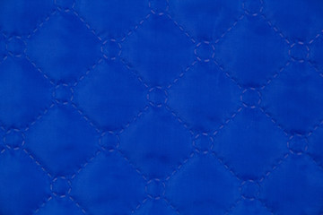 Fabric quilted blue