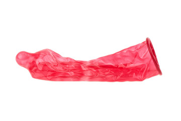 condom isolated on white background