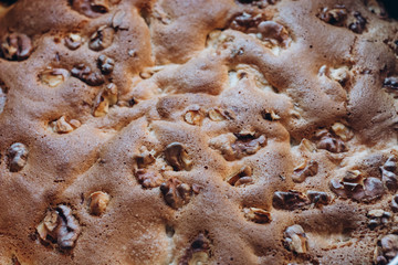 Delicious fresh homemade  nuts cake