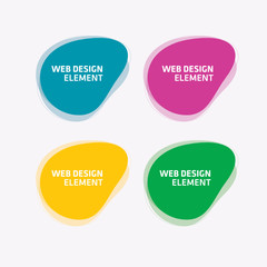 Obraz premium Set of colorful labels