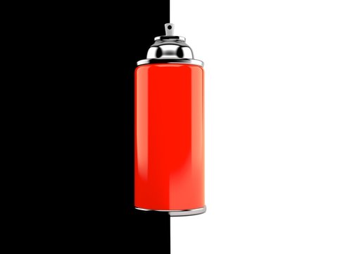 recommend clip art: Spray can on black and white background