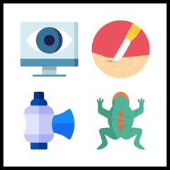 operation icon. valve and surgery vector icons in operation set. Use this illustration for operation works.