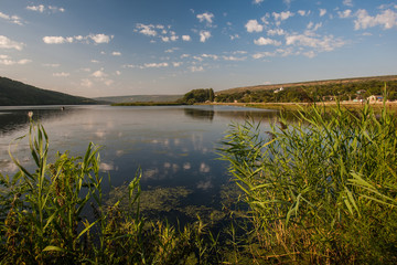 summer landscape with river
