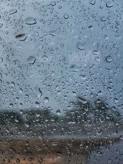 water drop on the window