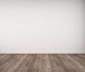 empty room with wooden floor