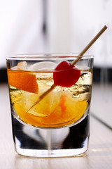 Godmother cocktail on the bar