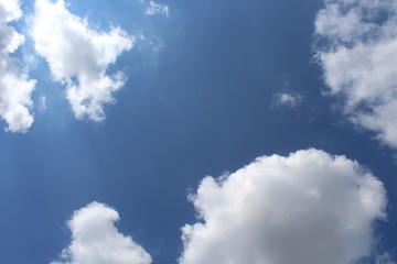 Cielo e nuvole in autunno