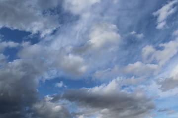 Cielo e nuvole in autunno