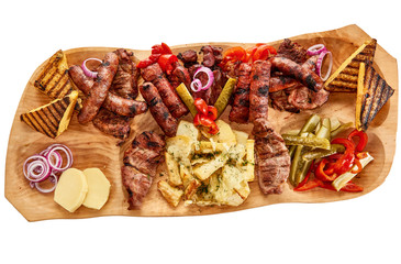 traditional romanian food plate