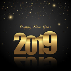 happy new year 2019 greetings background