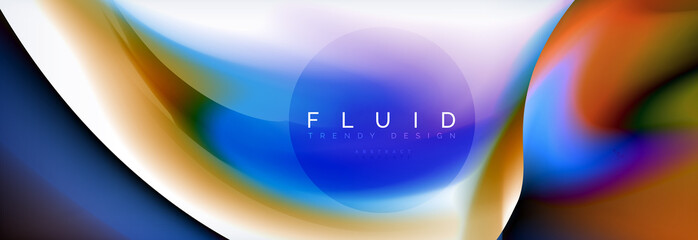 Background abstract holographic fluid colors wave design