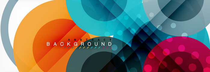 Obraz premium Circle composition abstract background