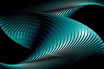 abstract surreal art, the concept of spirals and waves