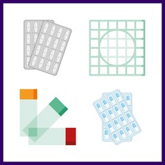 pills icon. medicine and pill vector icons in pills set. Use this illustration for pills works.