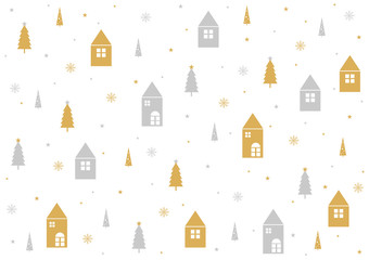 Christmas pattern background design on white background vector illustration