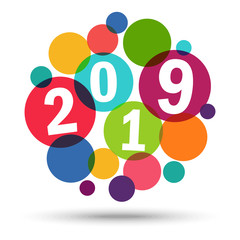 Happy New Year 2019 background