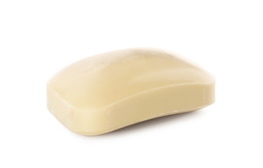 Soap bar on white background. Personal hygiene