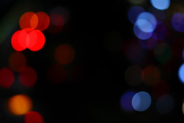 青色と赤色のボケ背景素材	