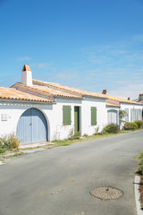 Town landscape of french touristic spot Ars-en-Re