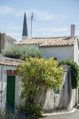 Town landscape of french touristic spot Ars-en-Re