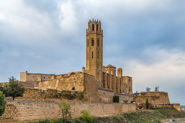 Fototapeta na wymiar Old Cathedral of Lleida, Spain